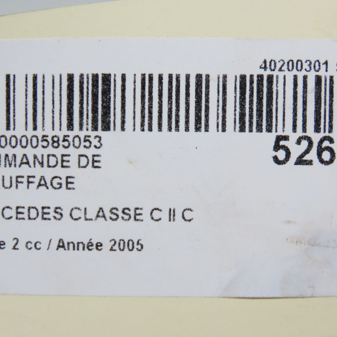 Commande de chauffage occasion  2038303185 6