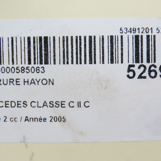 Serrure hayon occasion  2037400235 6