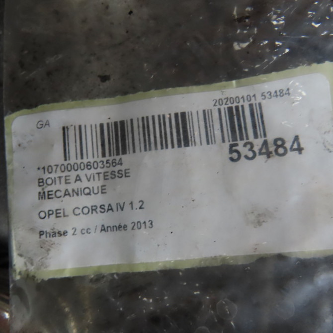 Boîte à vitesse mecanique occasion OPEL CORSA IV Phase 2 01-2011->03-2015 1.2 TWINPORT 85ch 55566124 7