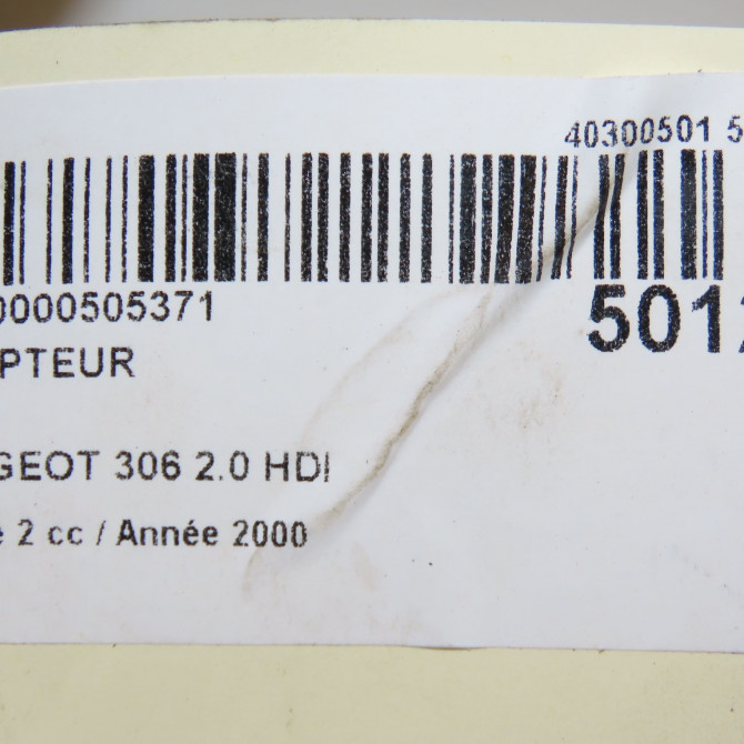 Compteur occasion PEUGEOT 306 Phase 2 04-1997->03-2002 2.0 HDI 6104P2 7