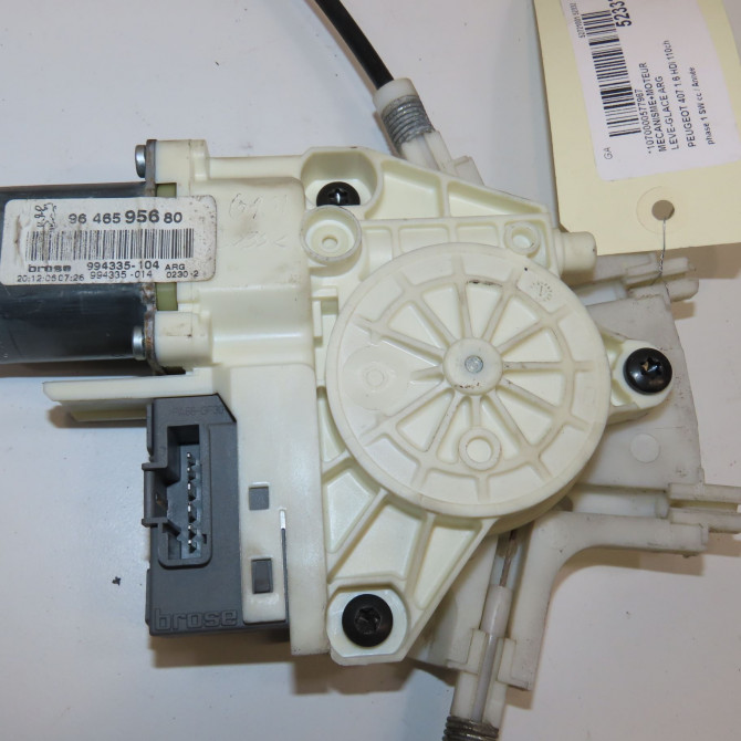 Mecanisme+moteur leve-glace arg occasion PEUGEOT 407 phase 1 SW 07-2004->07-2008 1.6 HDI 110ch 922385 3