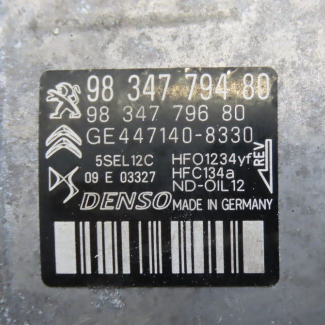 Compresseur air conditionne occasion PEUGEOT 3008 II Phase 1 04-1995->04-1999 1.5 BlueHDI 130ch 7