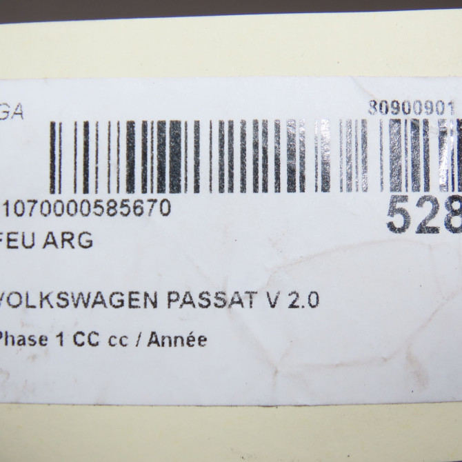Feu arrière gauche occasion VOLKSWAGEN PASSAT V Phase 1 04-1995->04-1999 2.0 TDI 140ch 3C8945095G 6
