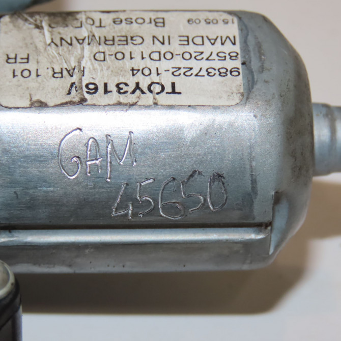 Mecanisme+moteur leve-glace avg occasion TOYOTA YARIS II Phase 1 12-2005->11-2009 1.0i 69ch 698200D041 8