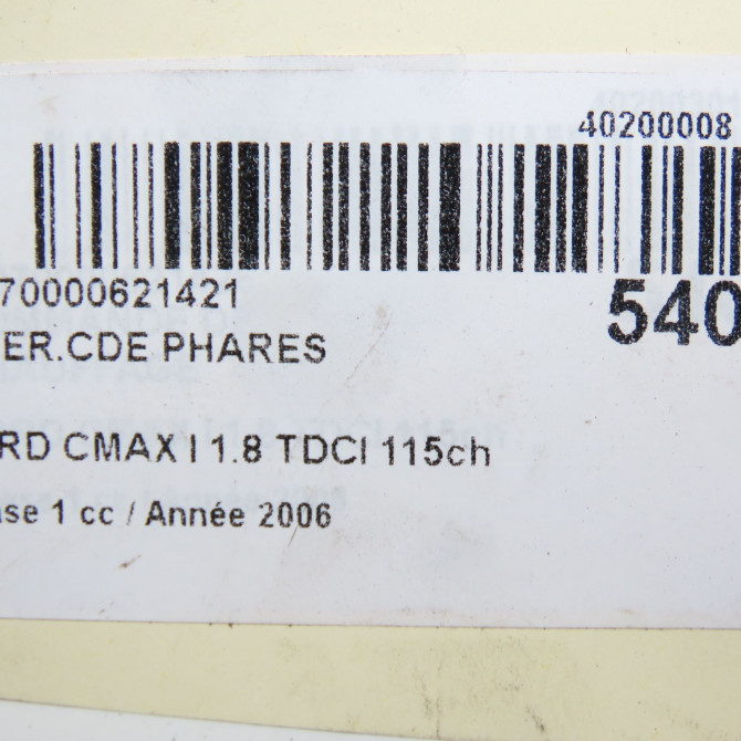 Interrupteur commande de phares occasion FORD CMAX I Phase 1 09-2003->03-2007 1.8 TDCI 115ch 1323827 5