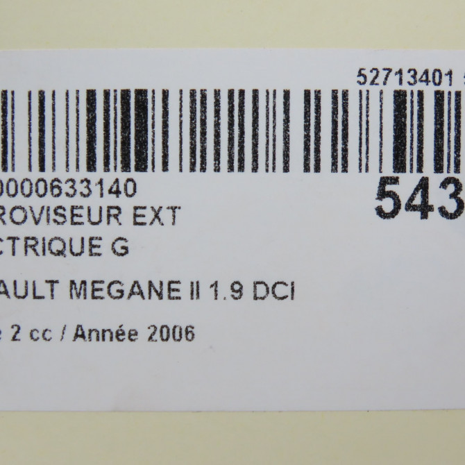 Retroviseur exterieur electrique gauche occasion RENAULT MEGANE II Phase 2 01-2006->06-2009 1.9 DCI 130ch 7701068376 6