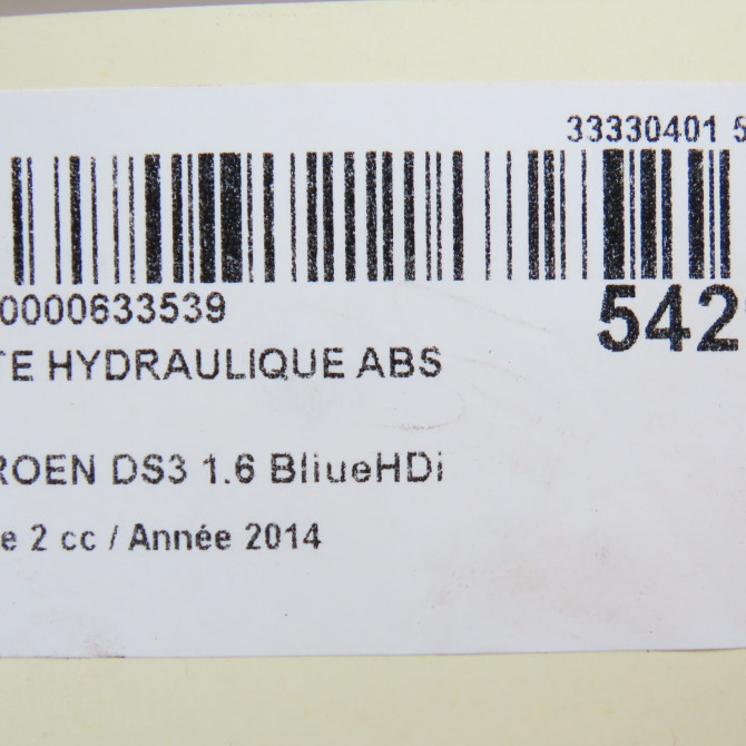 Unité hydraulique ABS occasion CITROEN DS3 Phase 1 11-2009->03-2014 1.6 VTi 120ch 1611572680 6