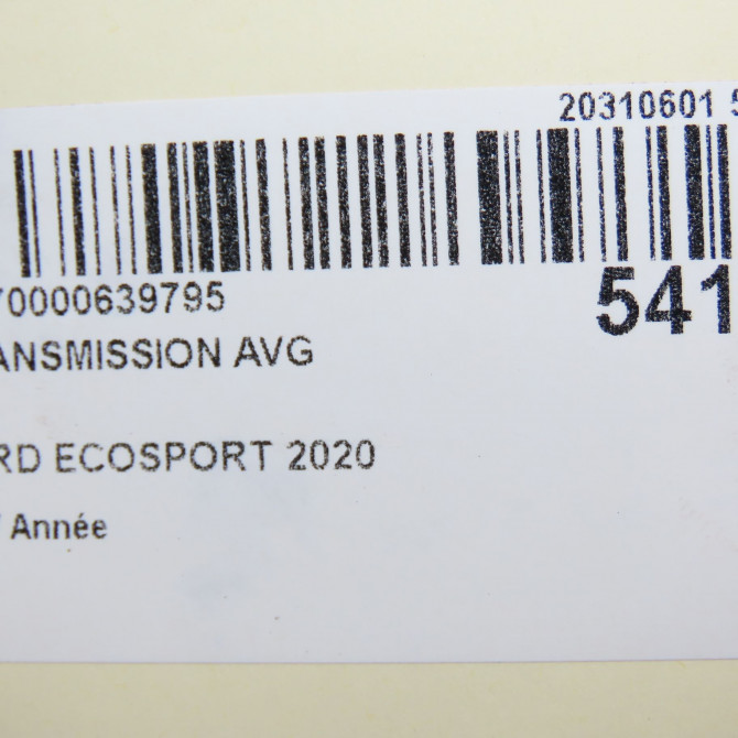 Transmission avant gauche occasion FORD ECOSPORT 2129557 7