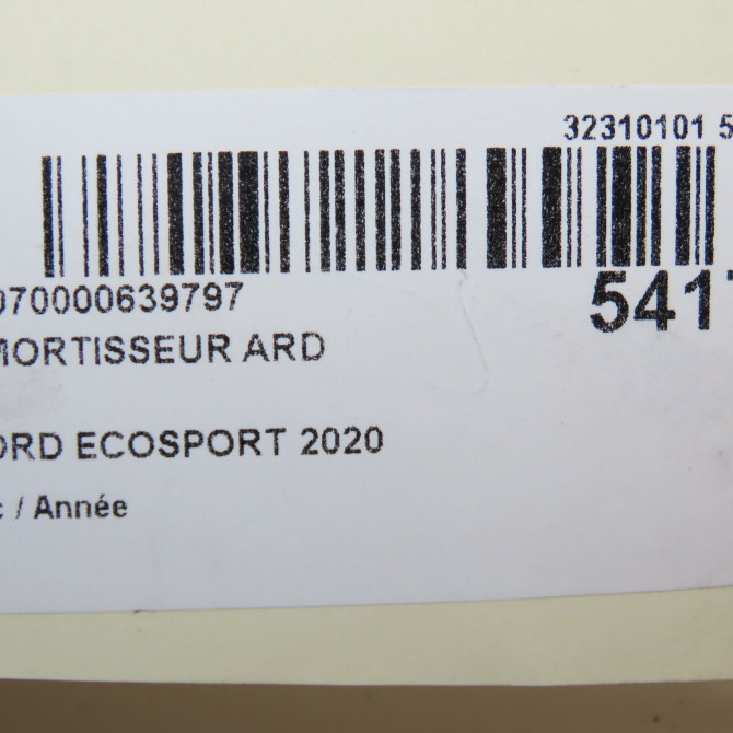 Amortisseur arrière droit occasion FORD ECOSPORT 6