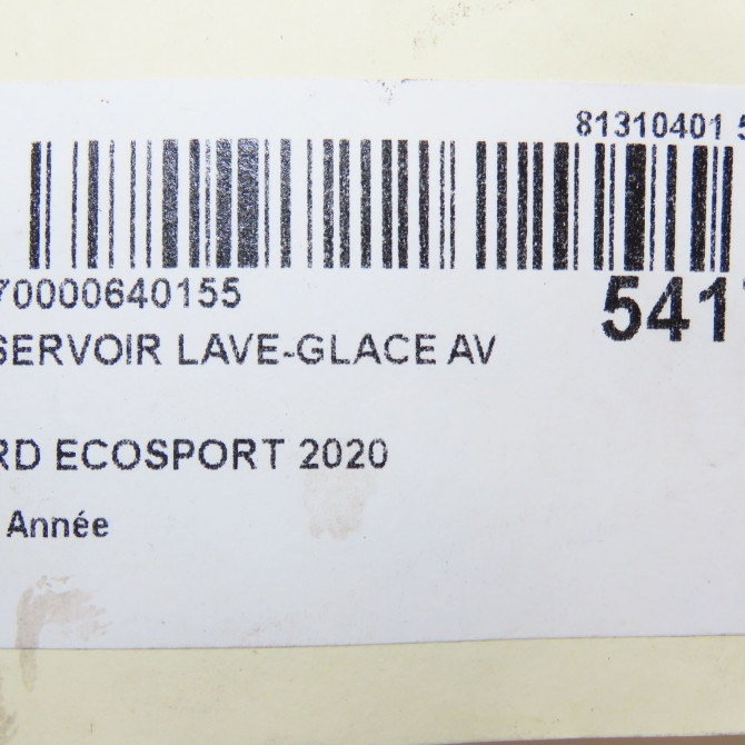 Reservoir lave-glace avant occasion FORD ECOSPORT 2142368 6