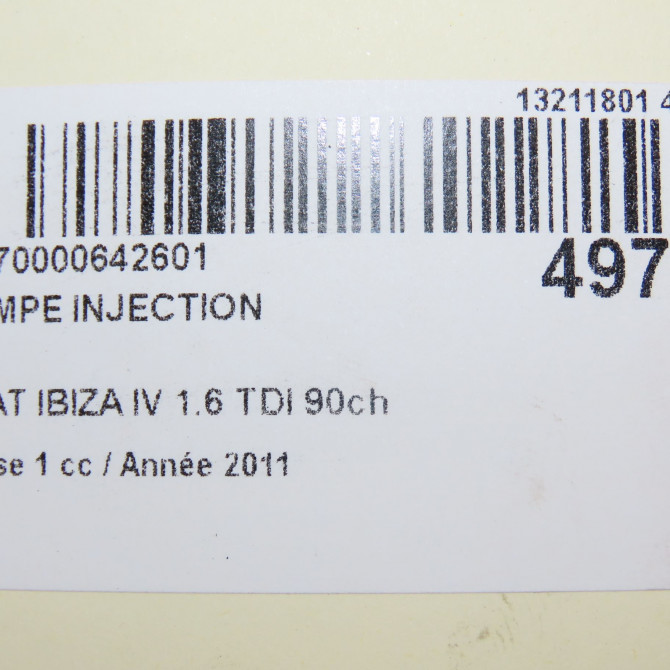 Rampe injection occasion SEAT IBIZA IV Phase 1 05-2008->01-2012 1.6 TDI 90ch 3L130089B 6