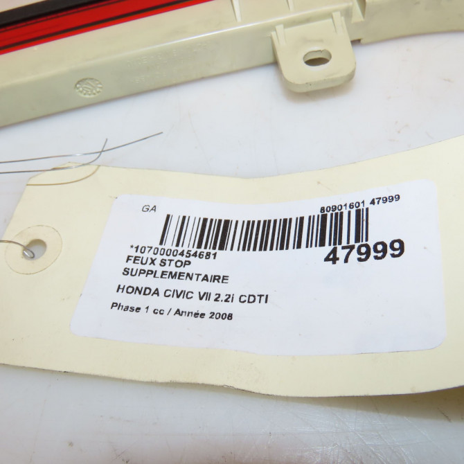 Feux stop supplementaire occasion HONDA CIVIC VII Phase 1 01-2006->09-2008 2.2i CDTI 34270SMGE01 4