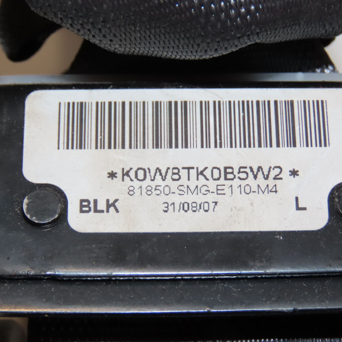 Ceinture avant gauche occasion HONDA CIVIC VII Phase 1 01-2006->09-2008 2.2i CDTI 81850SMGE12ZB 5