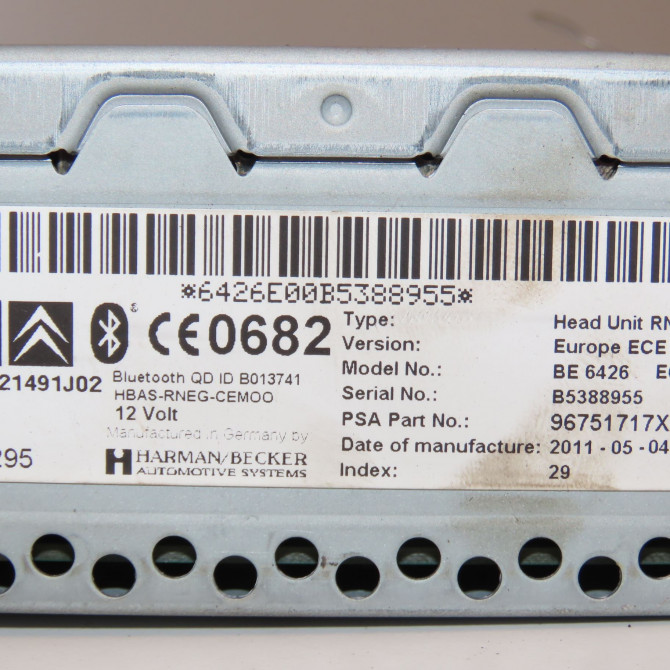 Autoradio occasion PEUGEOT 3008 I Phase 1 04-2009->12-2013 1.6 HDI 112ch 1616962480 5