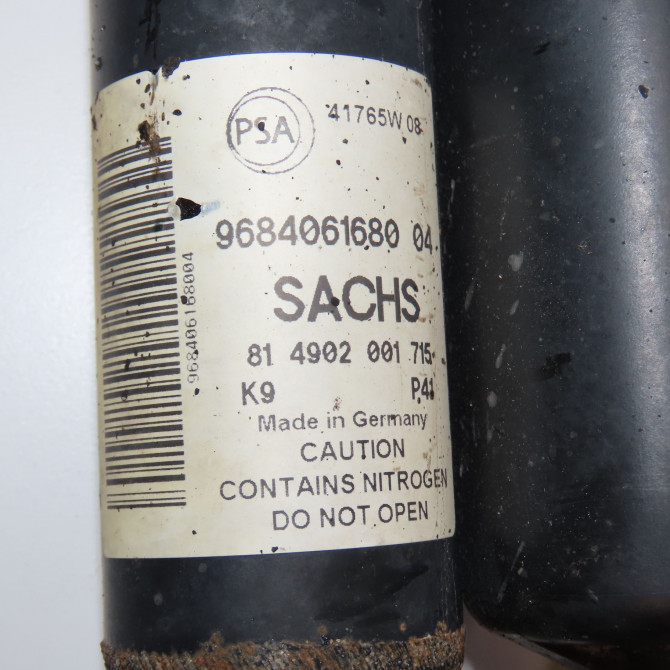 Amortisseur arrière droit occasion PEUGEOT PARTNER II Phase 1 05-2008->03-2012 1.6 HDI 90ch 5206YQ 2