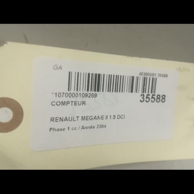 Compteur occasion RENAULT MEGANE II Phase 1 09-2003->12-2005 1.5 DCI 80ch 8200462283 4