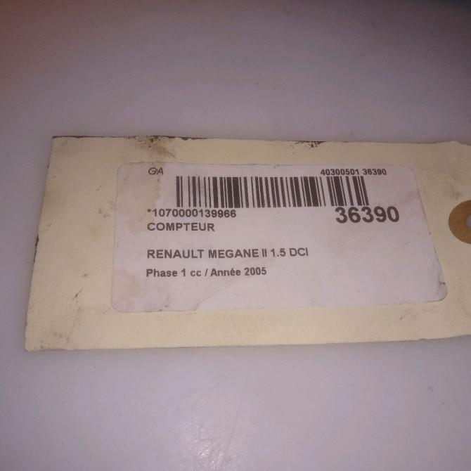 Compteur occasion RENAULT MEGANE II Phase 1 09-2003->12-2005 1.5 DCI 80ch 8200462283 4