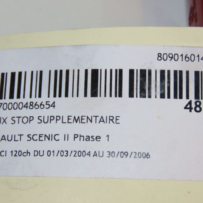 Feux stop supplementaire occasion RENAULT SCENIC II Phase 1 03-2004->09-2006 1.9 DCI 120ch 8200073239 5