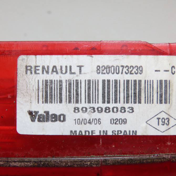Feux stop supplementaire occasion RENAULT MEGANE II Phase 2 01-2006->06-2009 1.9 DCI 130ch 8200073239 4