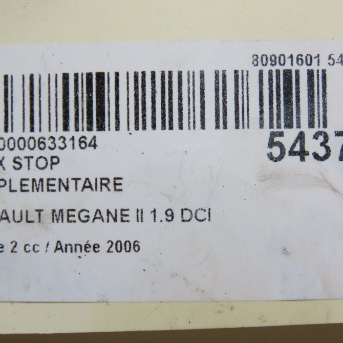 Feux stop supplementaire occasion RENAULT MEGANE II Phase 2 01-2006->06-2009 1.9 DCI 130ch 8200073239 6