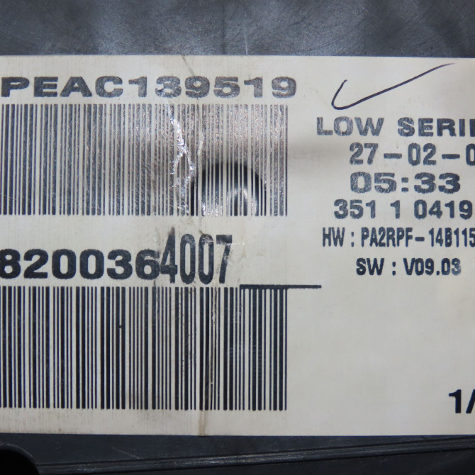 Compteur occasion RENAULT MEGANE II Phase 1 09-2003->12-2005 1.5 DCI 100ch 8200462283 4