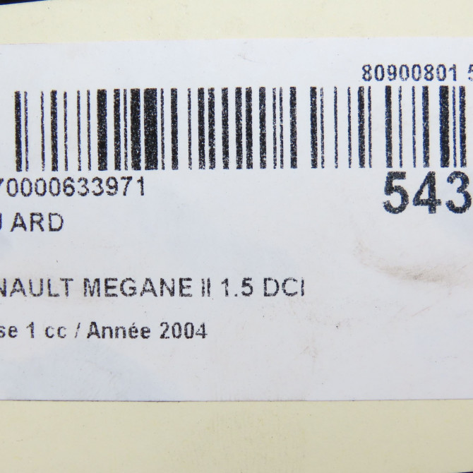 Feu arrière droit occasion RENAULT MEGANE II Phase 1 09-2003->12-2005 1.5 DCI 100ch 8200073237 7