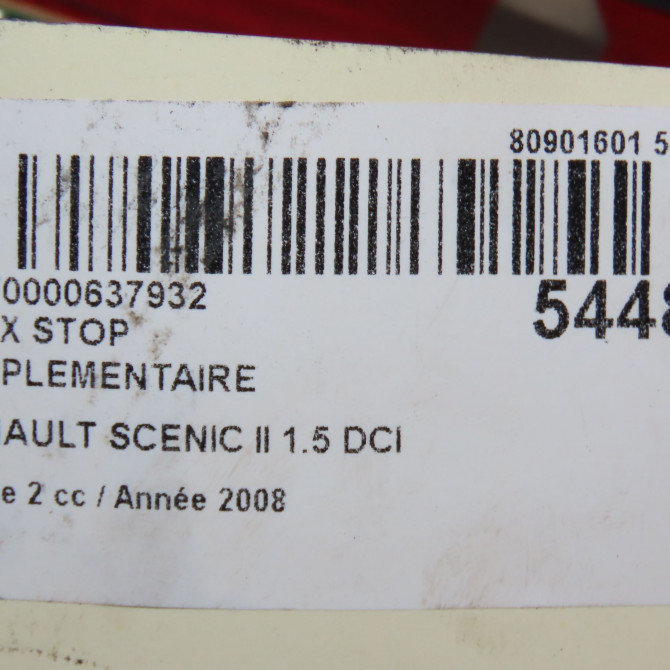 Feux stop supplementaire occasion RENAULT SCENIC II Phase 2 09-2006->04-2009 1.5 DCI 105ch 8200073239 6