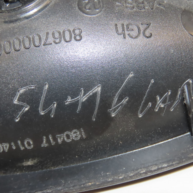 Poignee int porte avg occasion RENAULT TRAFIC III Phase 1 06-2014->... 1.6 DCI 120ch 806832629R 3