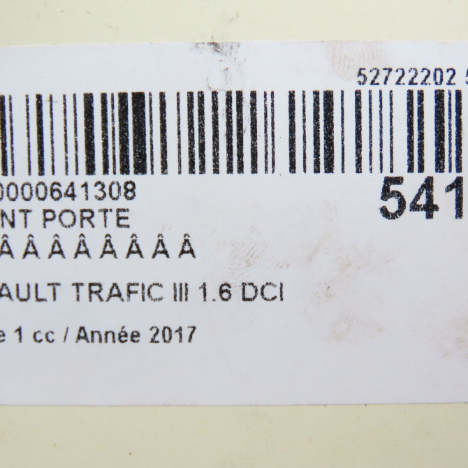 occasion RENAULT TRAFIC III Phase 1 06-2014->... 1.6 DCI 120ch 5