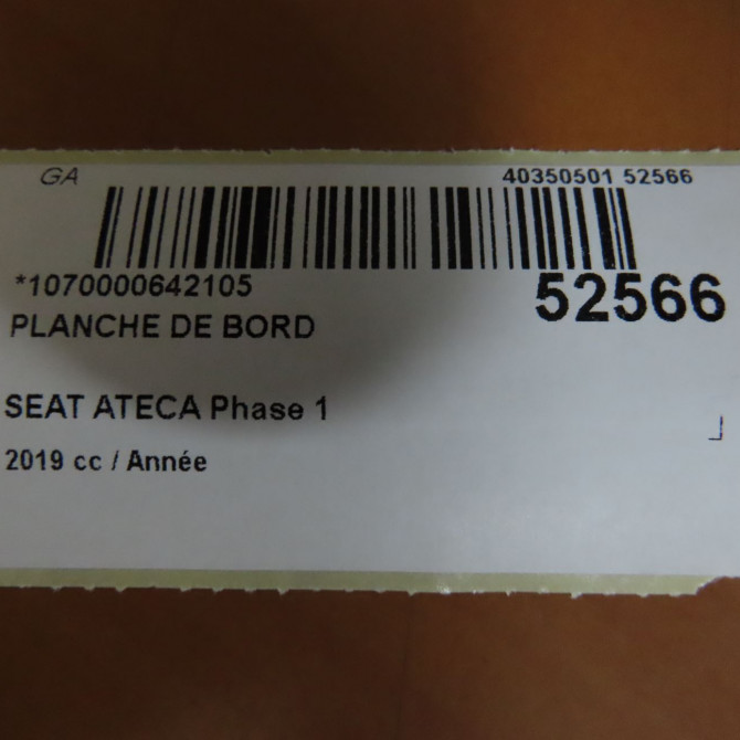 Planche de bord occasion SEAT ATECA Phase 1 06-2016->... 576857003QPLT 6