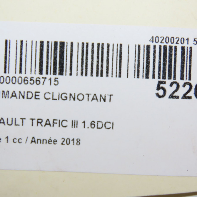 Commande clignotant occasion  255403121R 6