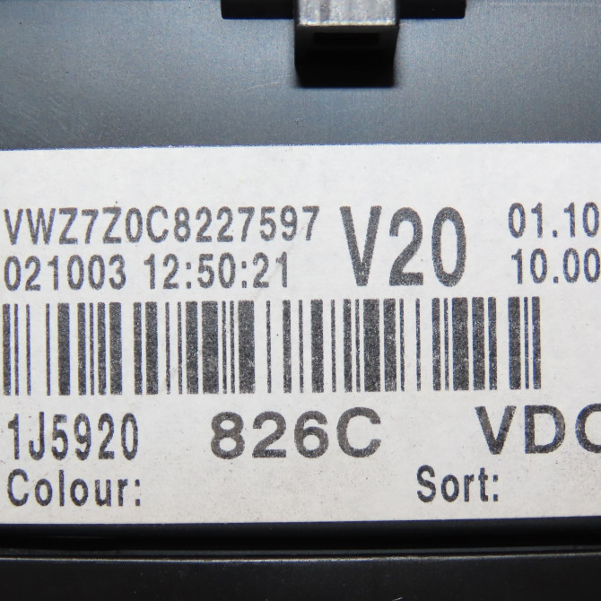 Compteur occasion VOLKSWAGEN BORA Phase 1 10-1998->12-2005 1.9 TDI 100ch 1J5920826CX 4