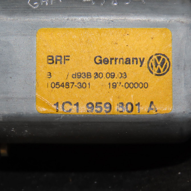Mecanisme+moteur leve-glace avg occasion VOLKSWAGEN BORA Phase 1 10-1998->12-2005 1.9 TDI 100ch 1J4837461H 5