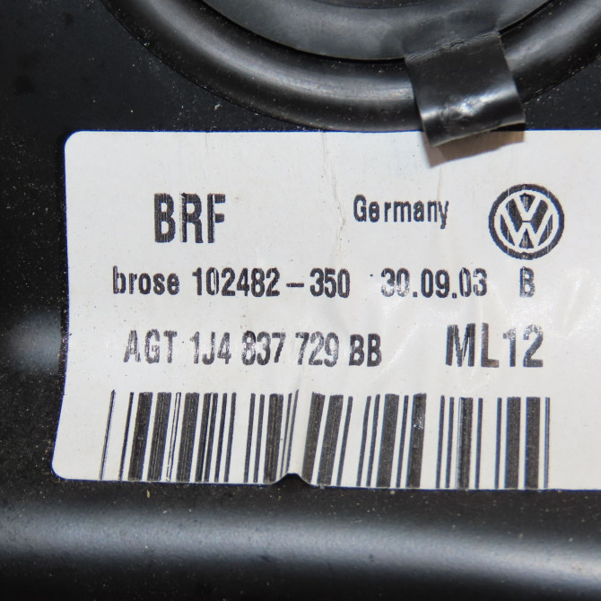 Mecanisme+moteur leve-glace avg occasion VOLKSWAGEN BORA Phase 1 10-1998->12-2005 1.9 TDI 100ch 1J4837461H 6