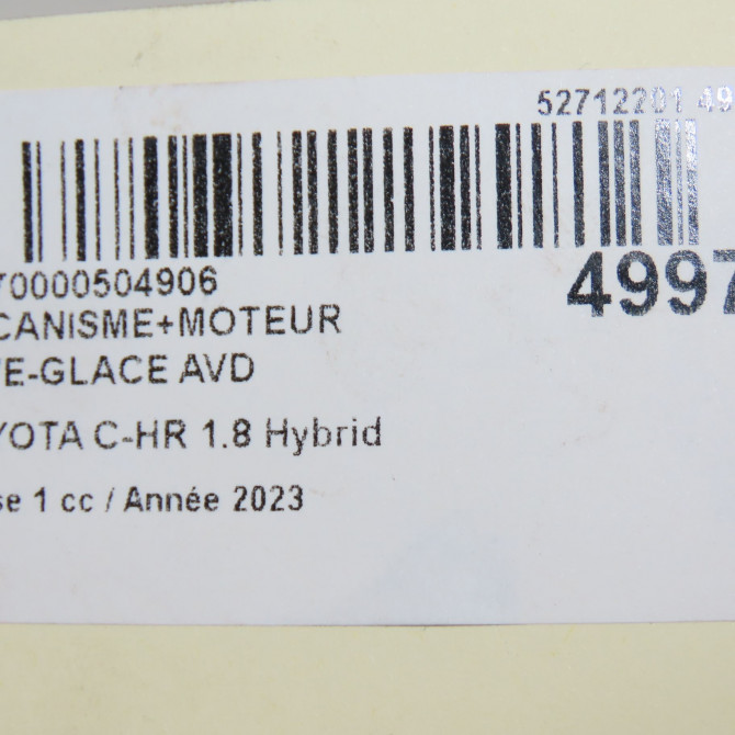 Mecanisme + moteur lève-glace avant droit occasion  69810F4010 8