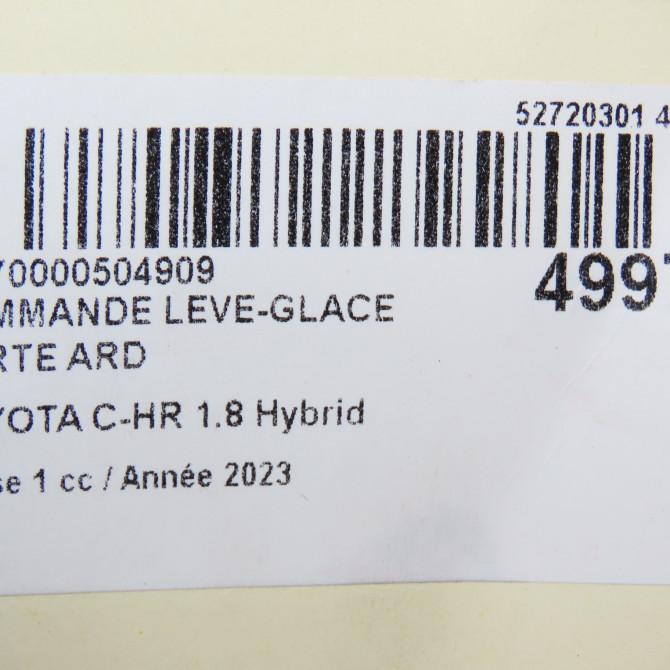 Commande leve-glace porte arrière droite occasion  8481002240 6