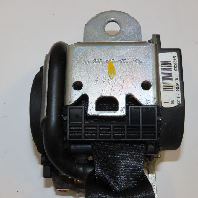 Ceinture avant gauche occasion VOLKSWAGEN POLO IV Phase 2 05-2005->09-2009 1.4 TDI 70ch 6Q4857705JRAA 3