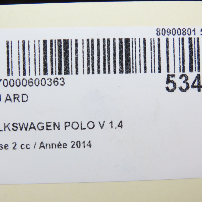 Feu arrière droit occasion VOLKSWAGEN POLO V Phase 2 02-2014->... 1.4 TDI 90ch 6C0945096M 6