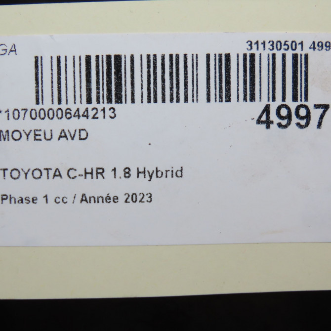 Moyeu avd occasion 4