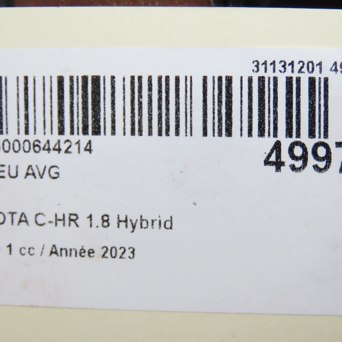 Moyeu avg occasion 5