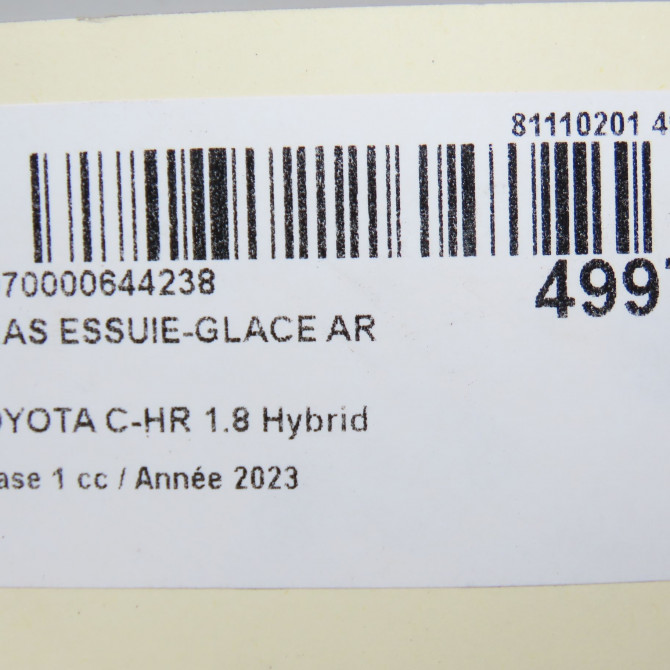 Bras essuie-glace arrière occasion 4