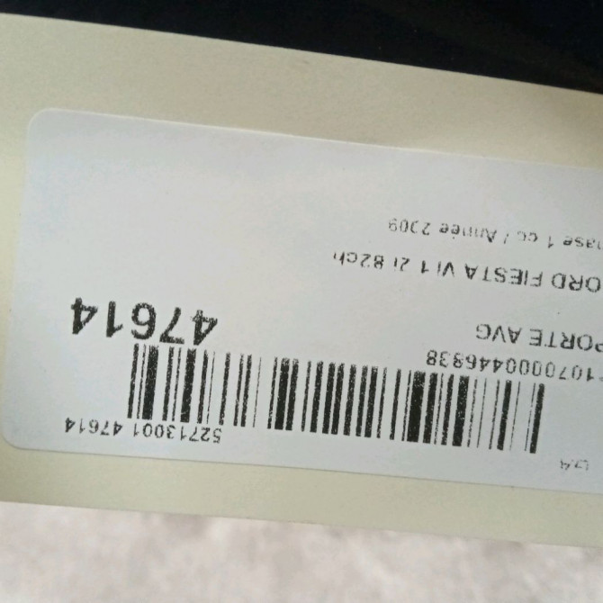 Porte avant gauche occasion FORD FIESTA VI Phase 1 10-2008->11-2012 1.2i 82ch 1806118 3