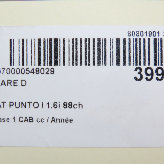 Phare droit occasion FIAT PUNTO I Phase 1 04-1995->04-1999 1.6i 88ch 46421468 6