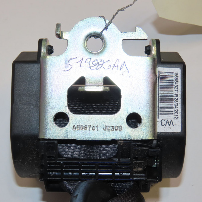 Ceinture avant droite occasion DACIA LODGY Phase 1 01-2012->... 1.5 DCI 90ch 868852918R 3