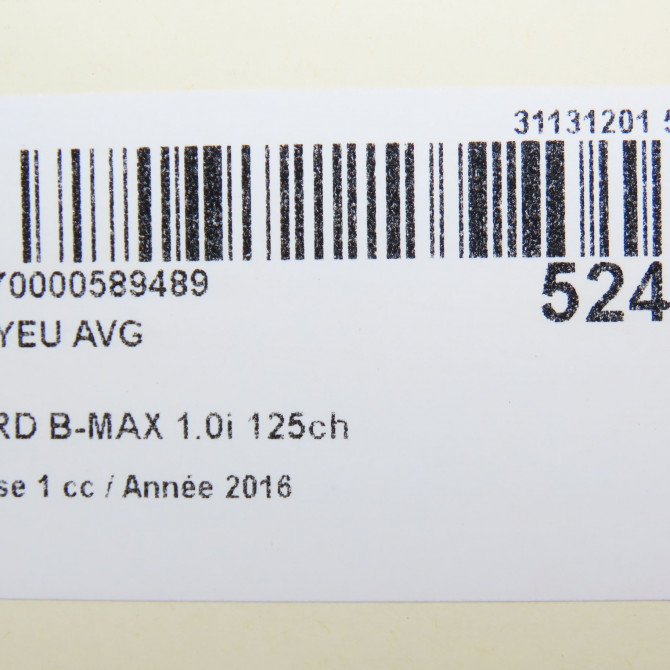 Moyeu avg occasion FORD B-MAX Phase 1 06-2012->... 1.0i 125ch 2444962 7