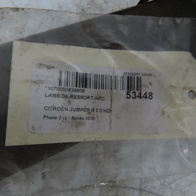 Lame de ressort ard occasion CITROEN JUMPER III Phase 2 06-2014->... 2.0 HDI 130ch 1673604980 4