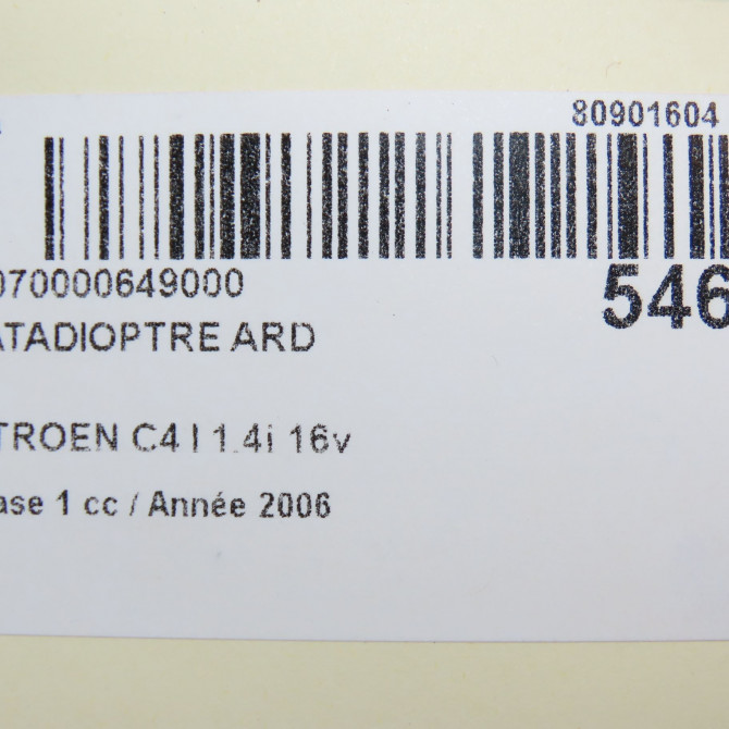 occasion CITROEN C4 I Phase 1 11-2004->07-2008 1.4i 16v 5