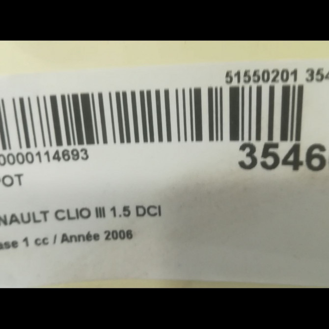 Capot occasion RENAULT CLIO III Phase 1 09-2005->03-2009 1.5 DCI 70ch 7751476113 3