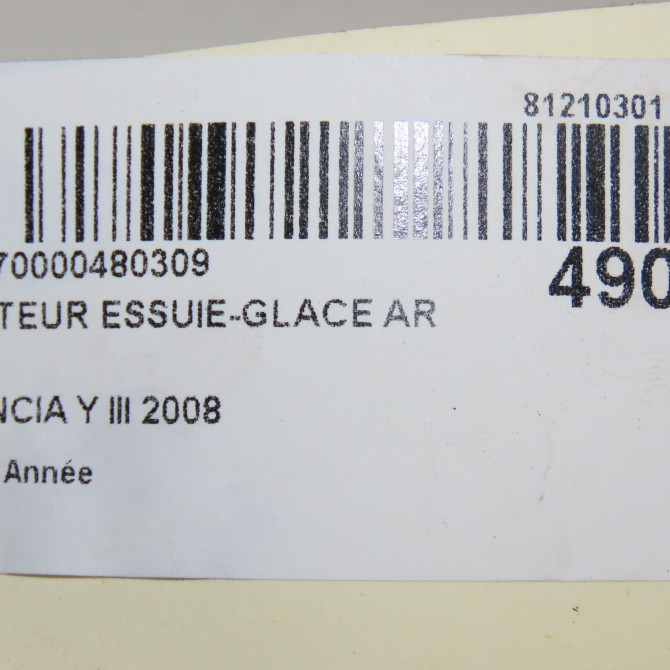 Moteur essuie-glace arrière occasion LANCIA Y III 51848464 6