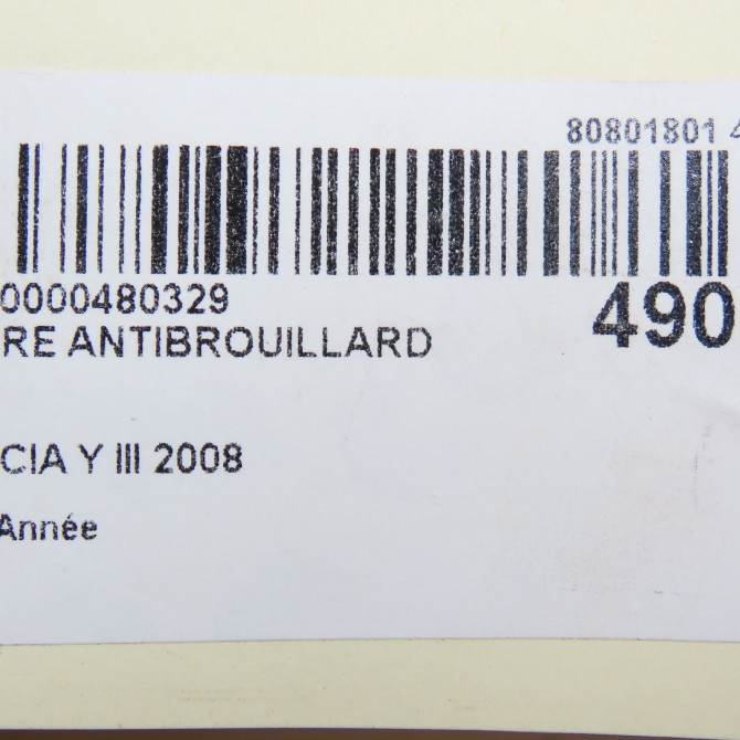 Phare antibrouillard avant gauche occasion LANCIA Y III 51827604 5